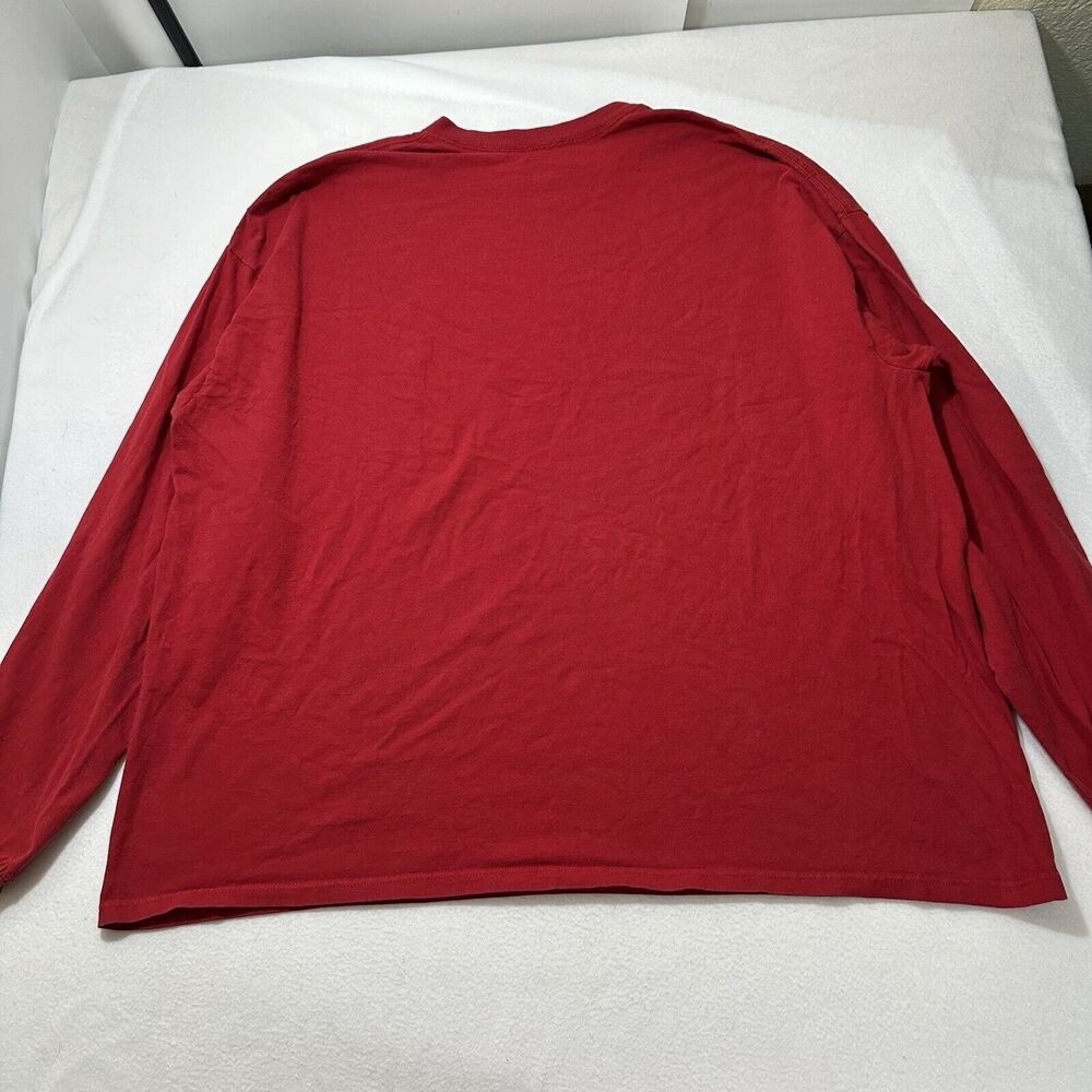 Adidas Men's 3XL Long Sleeve Crewneck Pullover T-Shirt White Logo Cotton - Picture 10 of 14